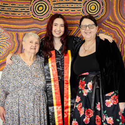 Jade Ball with her Mother and Grandmother