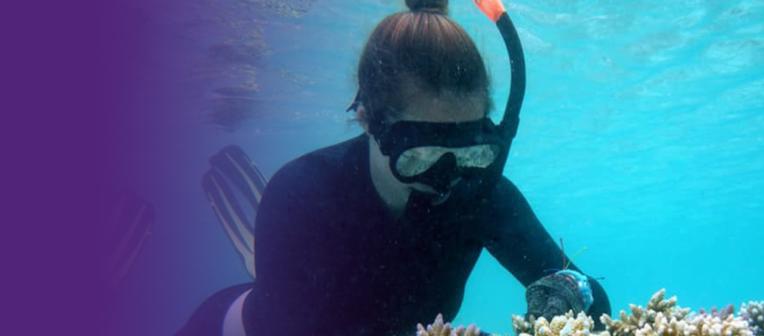 Hannah Allan scuba diving