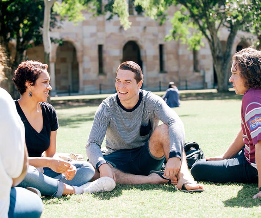 Students sitting