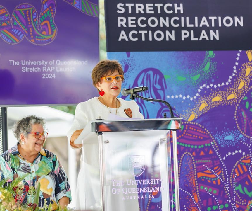 Professor Fredricks and Professor Bunda launching the Stretch RAP 2024